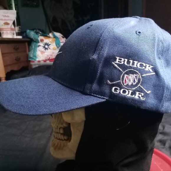 Deadstock Vintage Nike Golf Buick Tiger Woods Strap Back Hat Cap - Picture 2 of 9